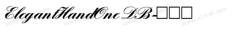 ElegantHandOne DB字体转换